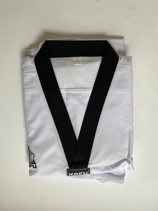 KOFU- Competition Dobok - Black V-Neck
