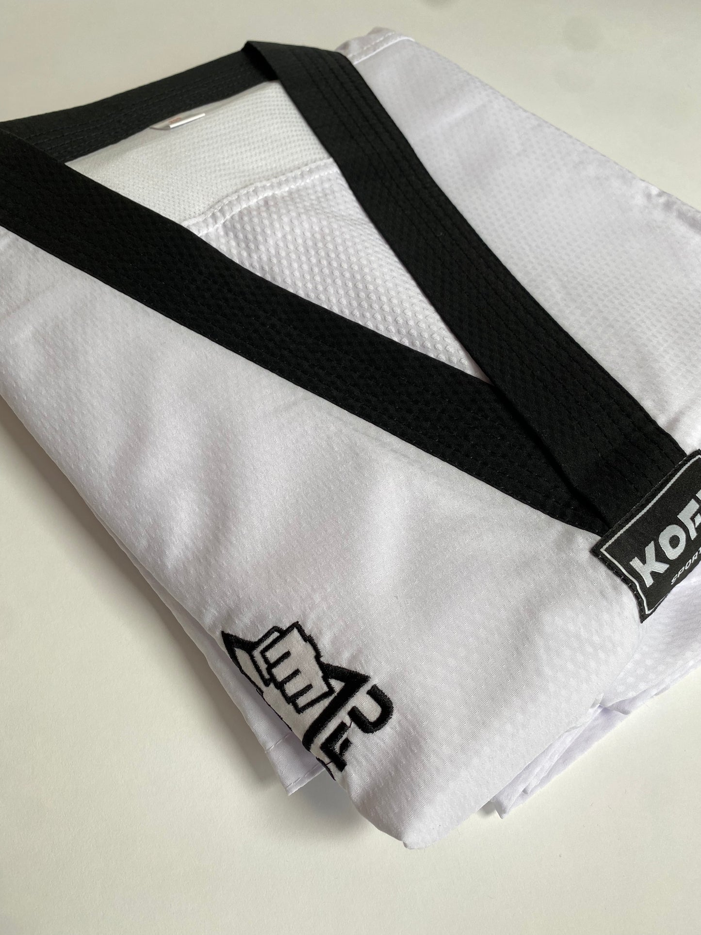 KOFU- Competition Dobok - Black V-Neck